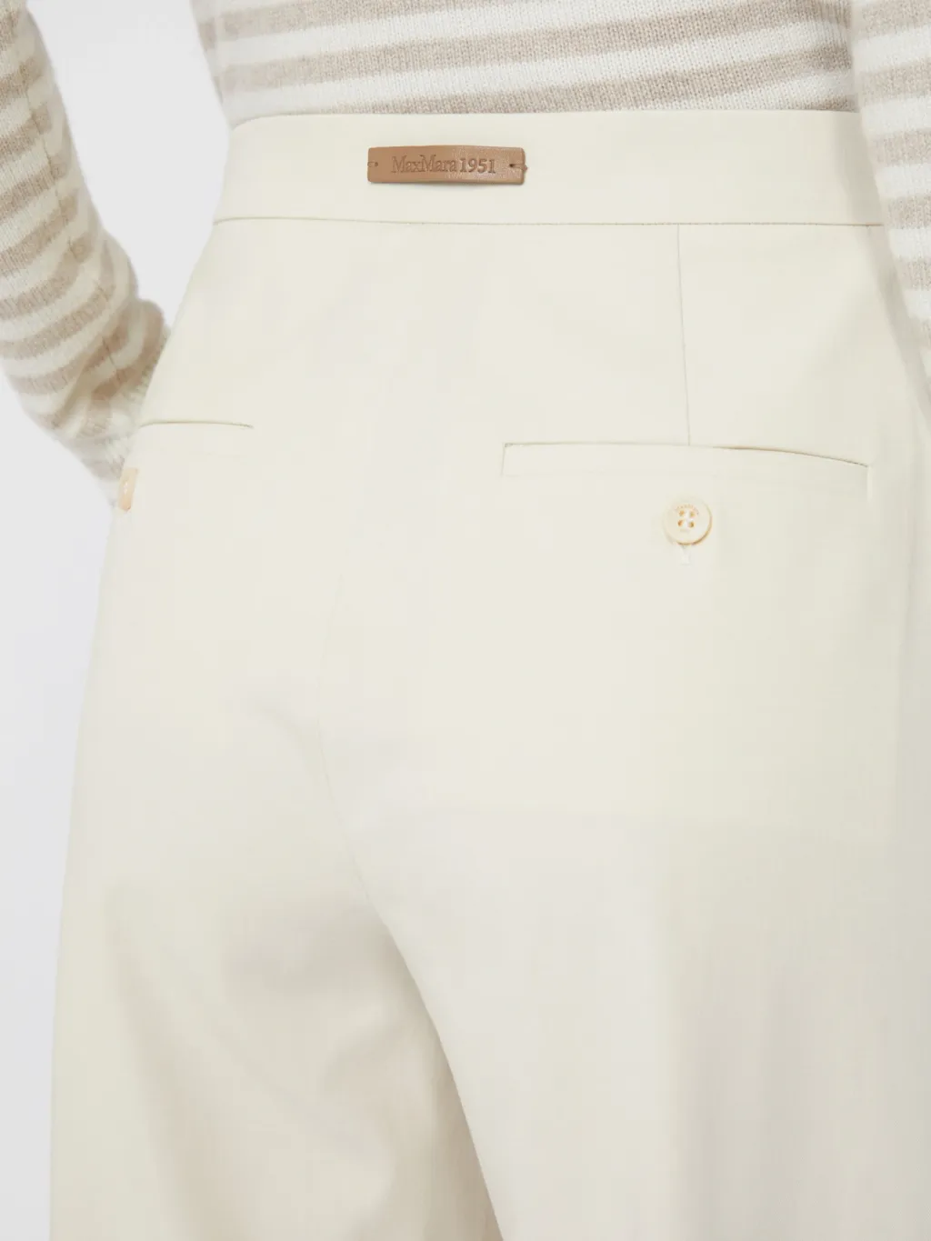 Straight-Leg Cotton Twill Pants