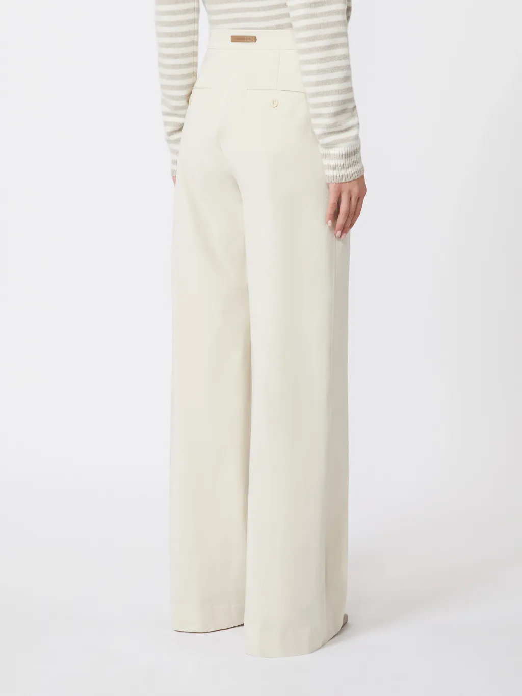 Straight-Leg Cotton Twill Pants