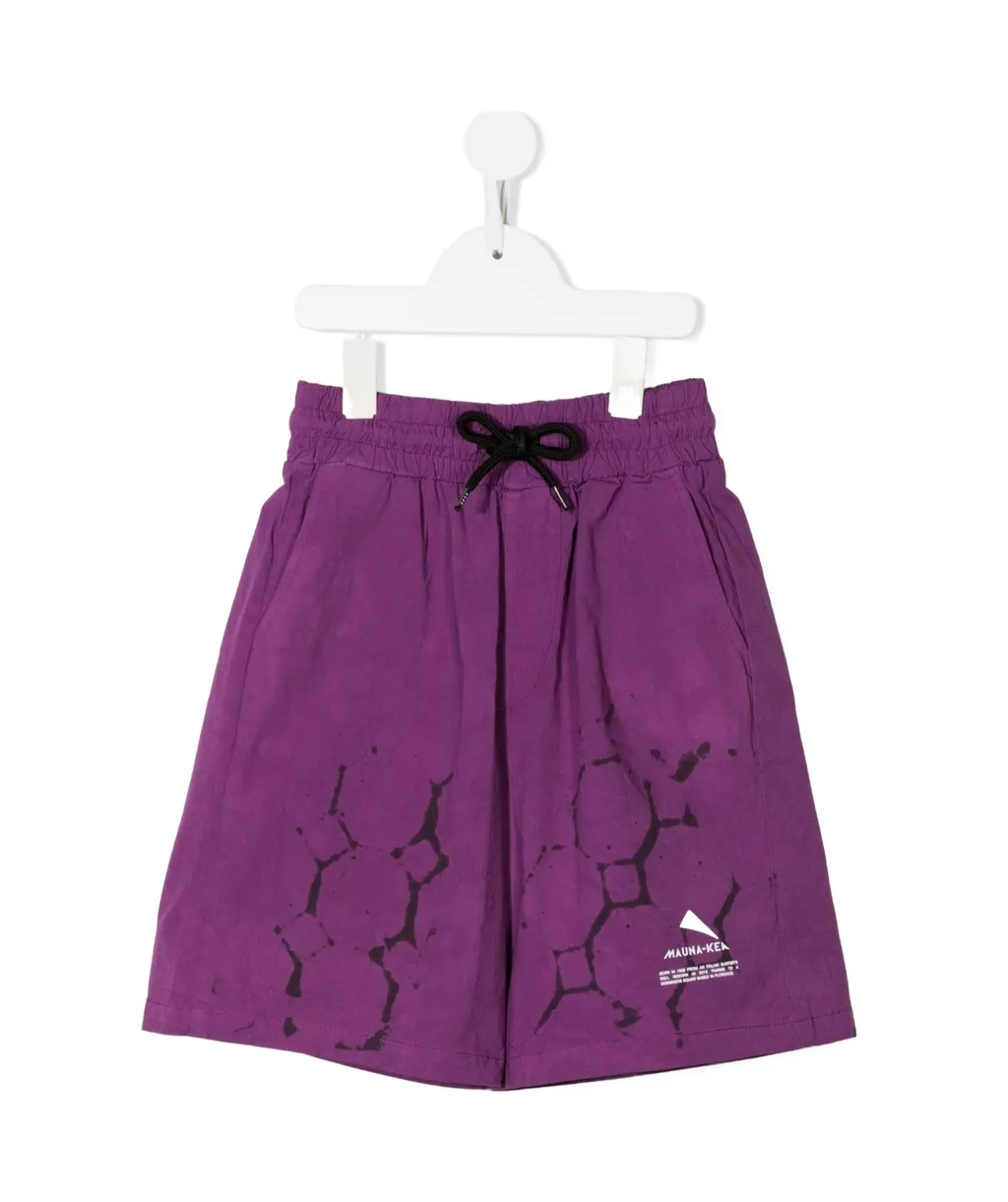 Honeycomb Print Bermuda Shorts