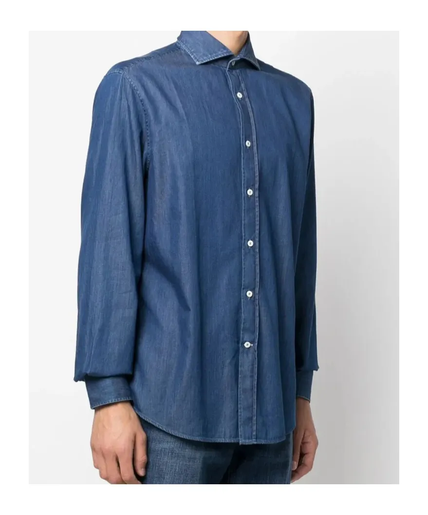 Long-Sleeved Cotton Shirt