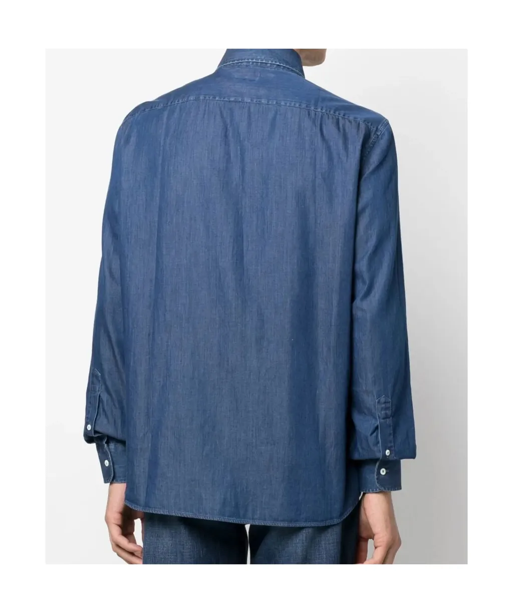 Long-Sleeved Cotton Shirt