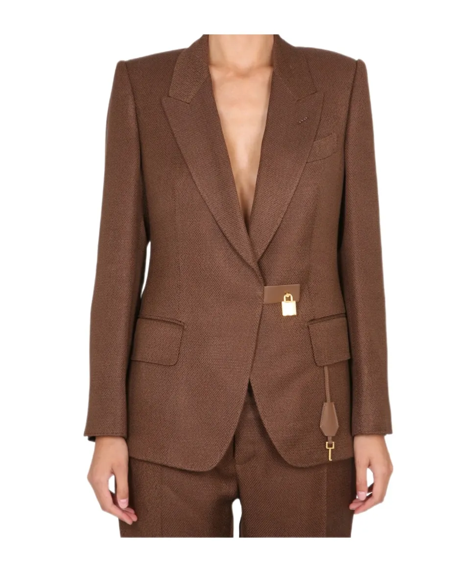 Tom Ford Padlock Single-Breasted Blazer
