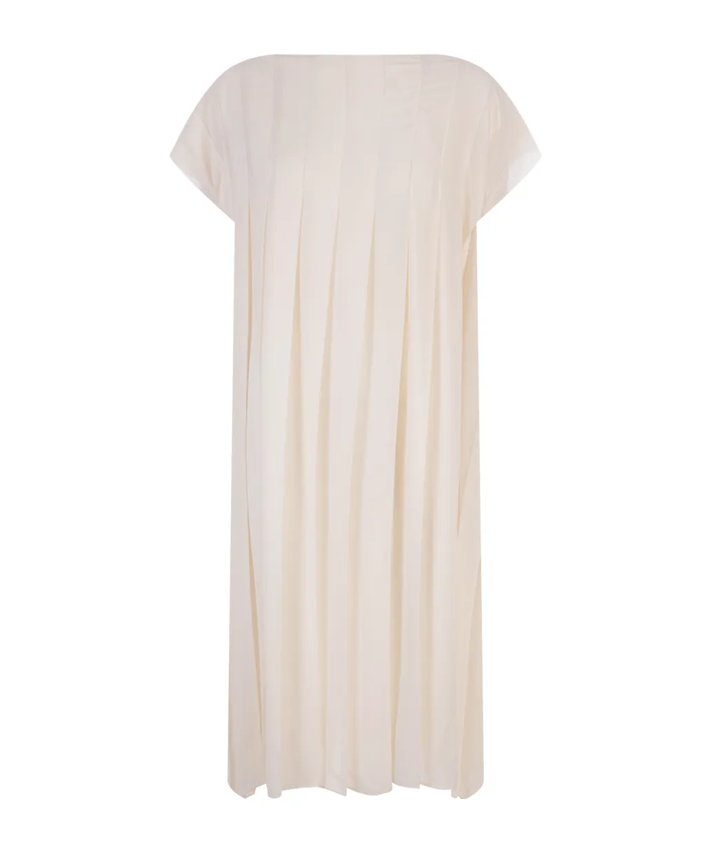 Pleated Midi Dress