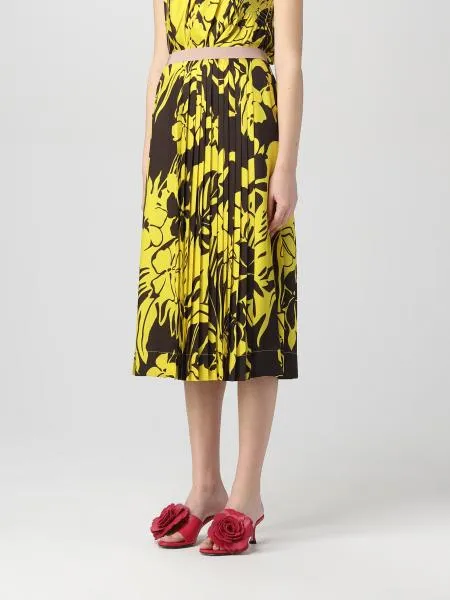Yellow And Black Skirt