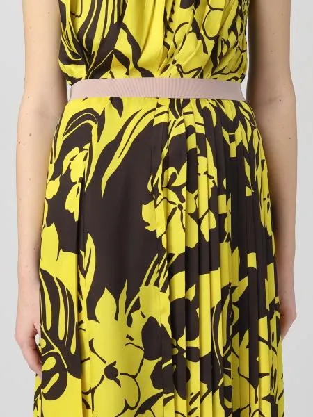 Yellow And Black Skirt