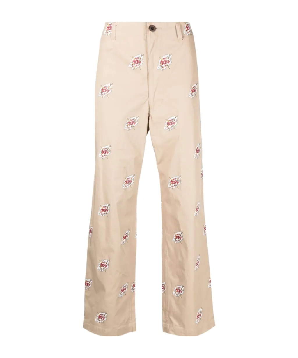 Graphic Print Trousers