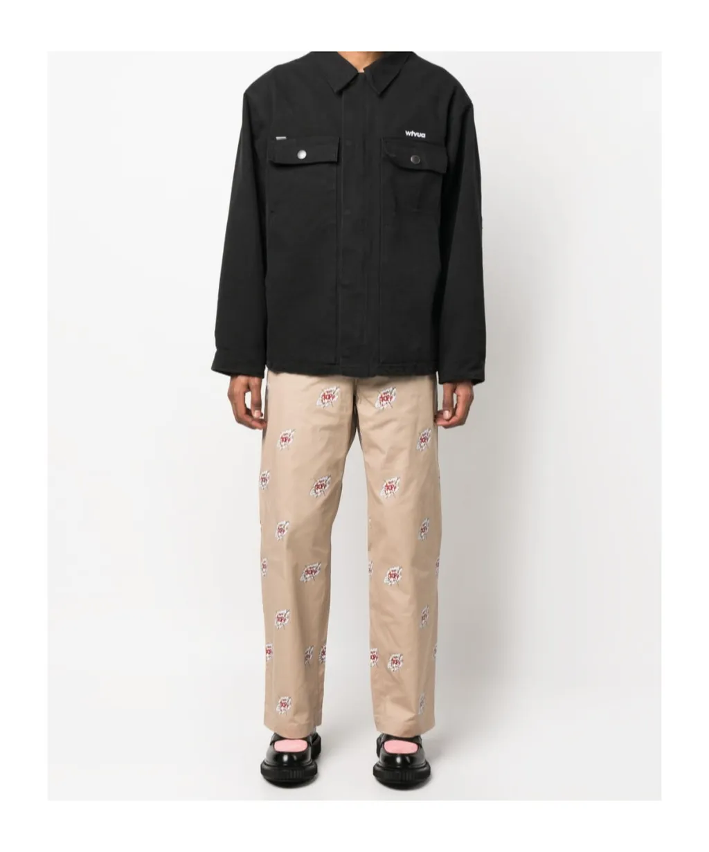 Graphic Print Trousers
