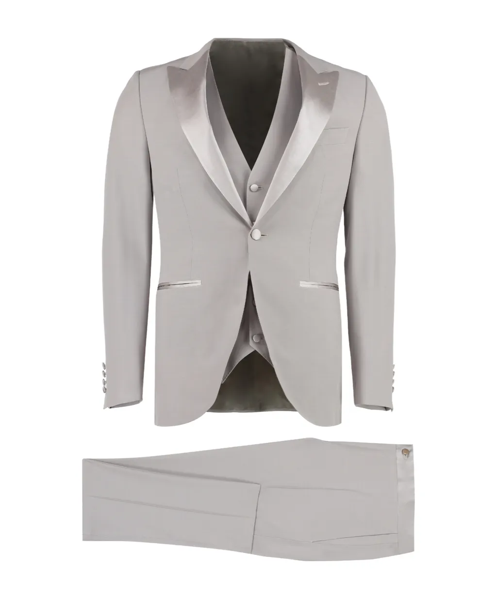 Canali Satin Lapel Two-Piece Suit