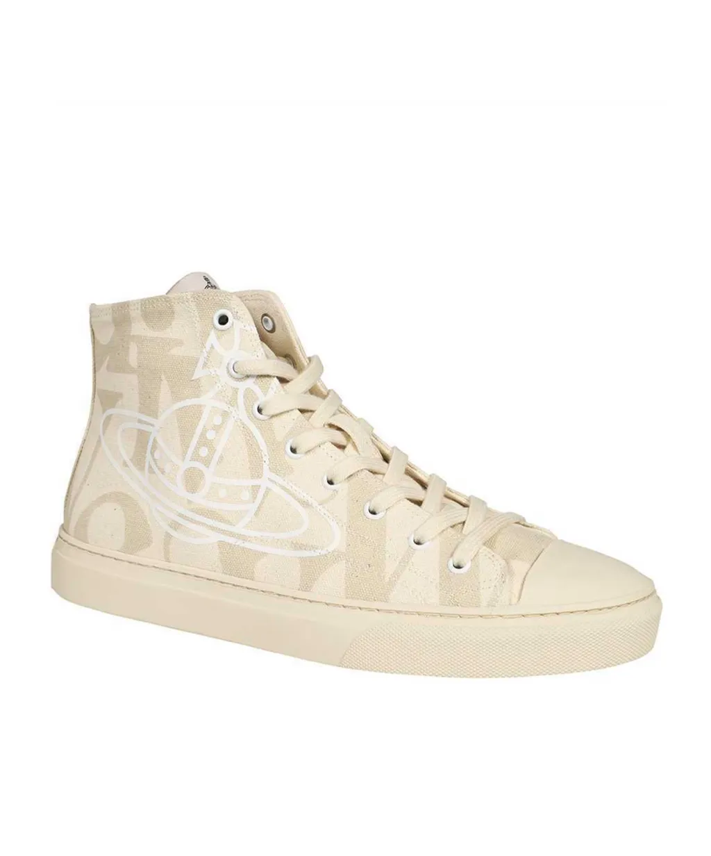 Orb-Print High-Top Sneakers