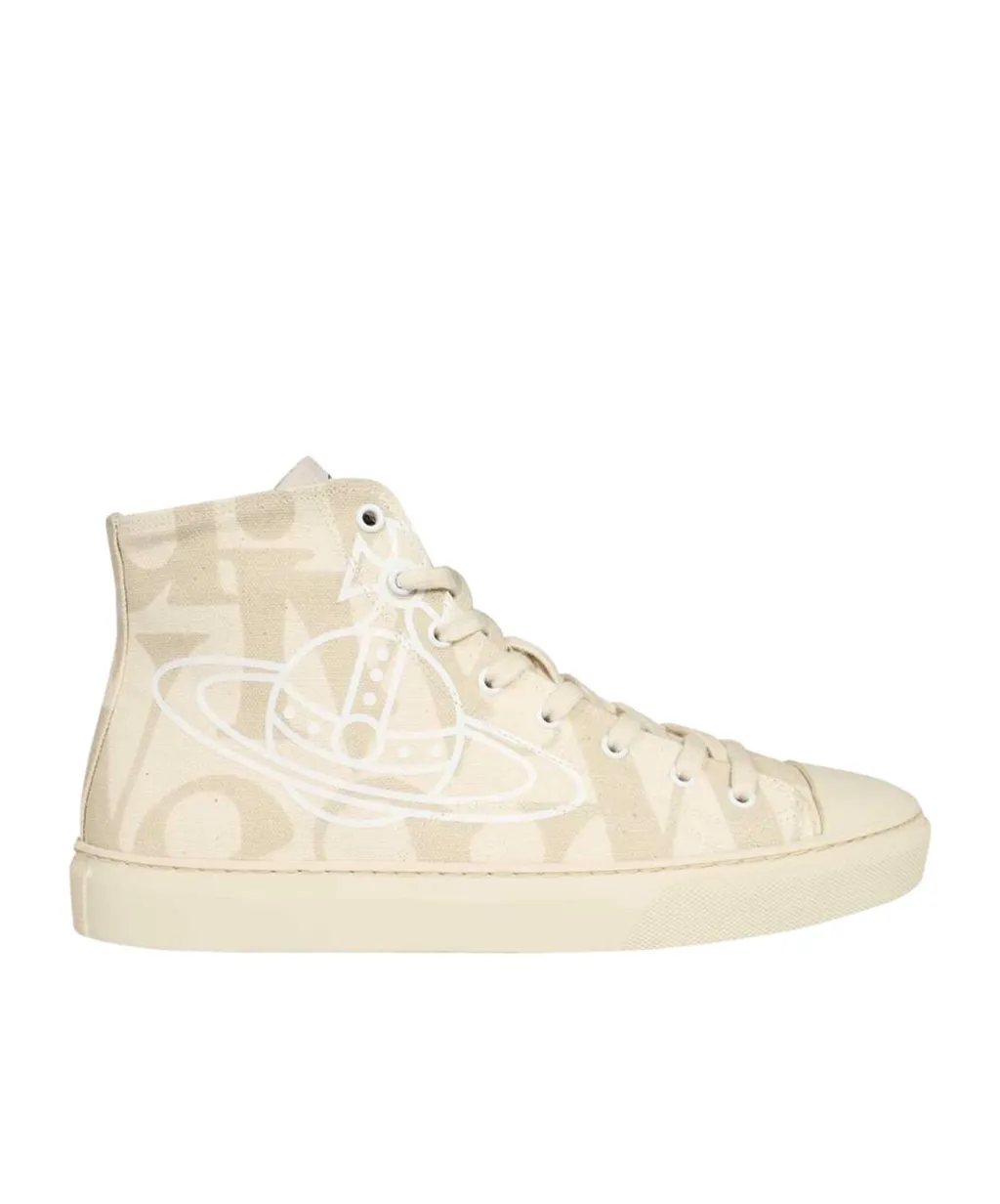 Orb-Print High-Top Sneakers