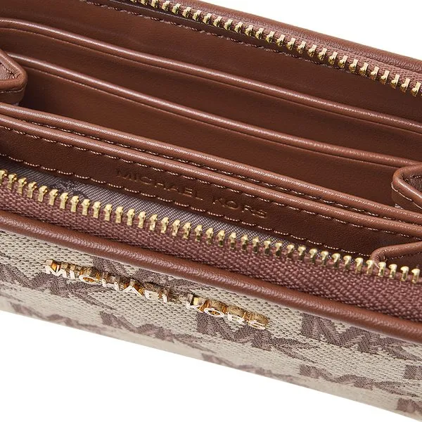 Logo-Plaque Zip-Fastening Wallet