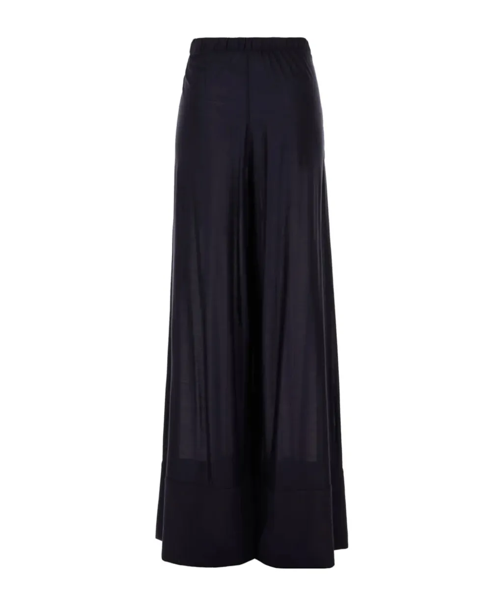 Semi-Sheer Palazzo Pants