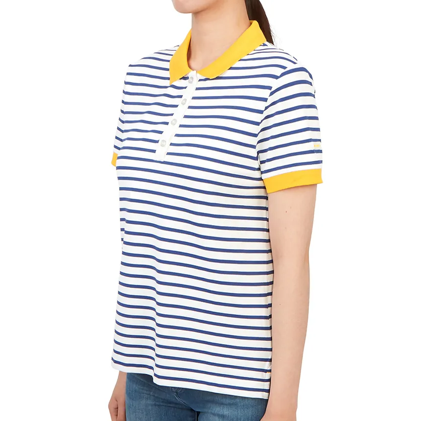Striped Short-Sleeve Polo Shirt