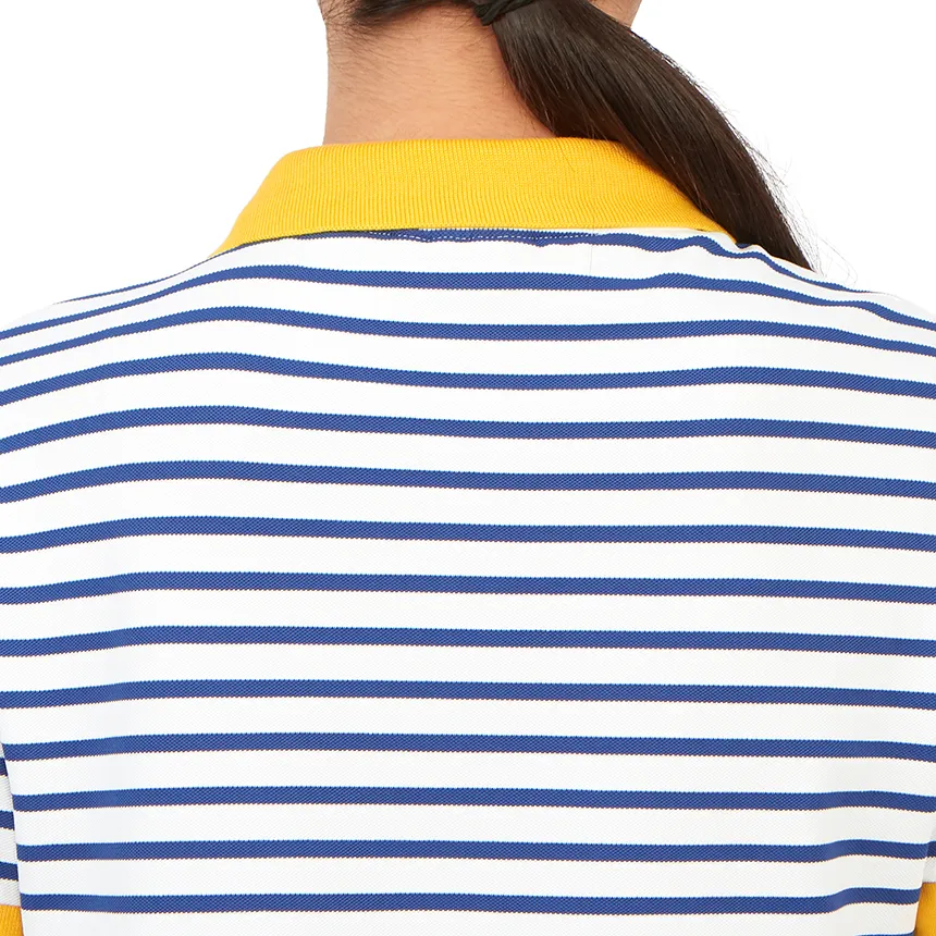 Striped Short-Sleeve Polo Shirt
