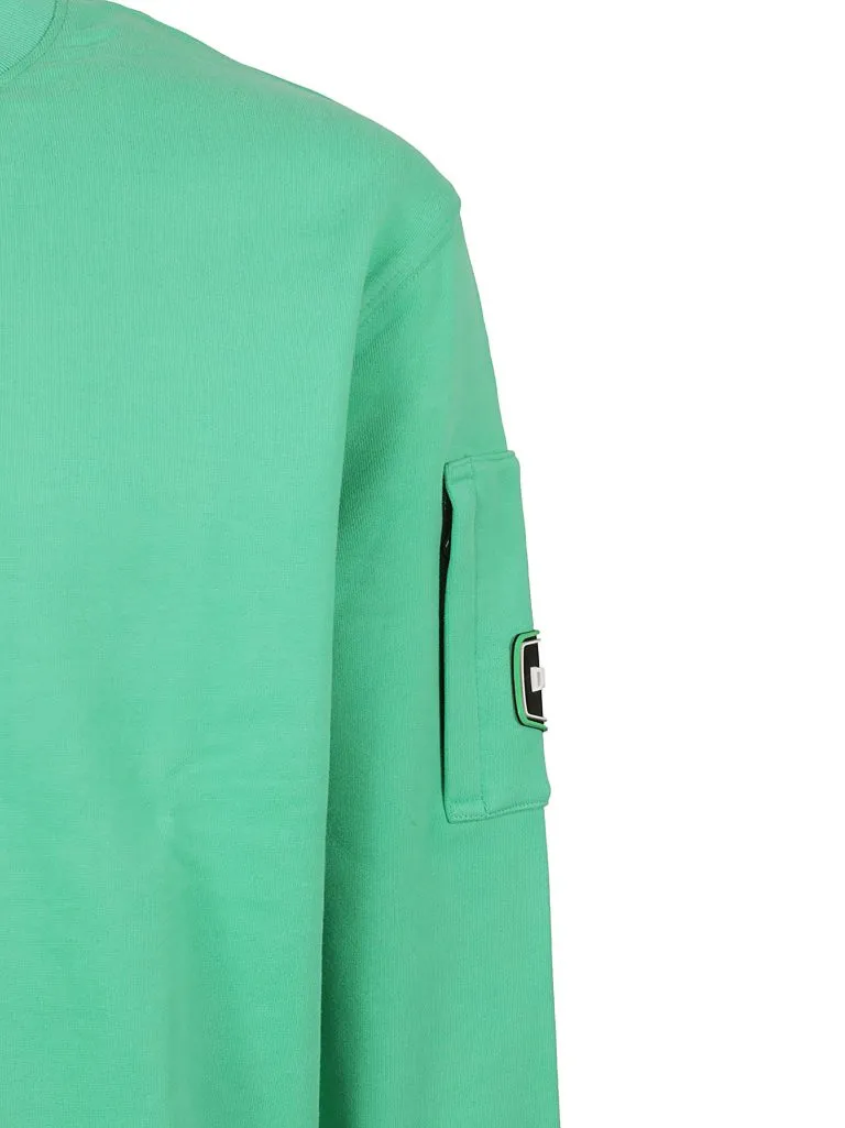 Logo-Patch Cotton Sweatshirt