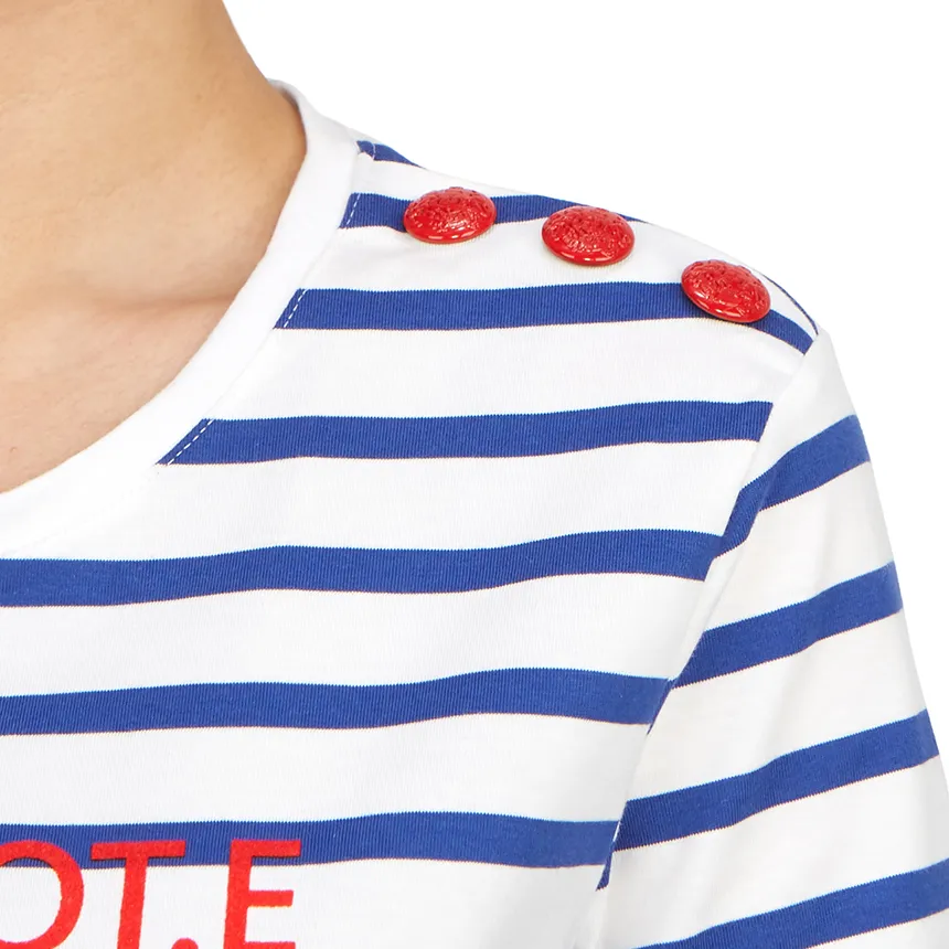 Striped Printed T-Shirt