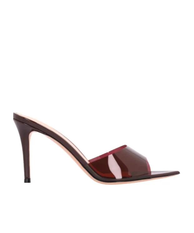 Elle 85Mm Leather Mules