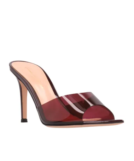 Elle 85Mm Leather Mules