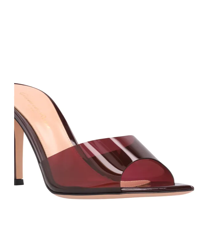Elle 85Mm Leather Mules