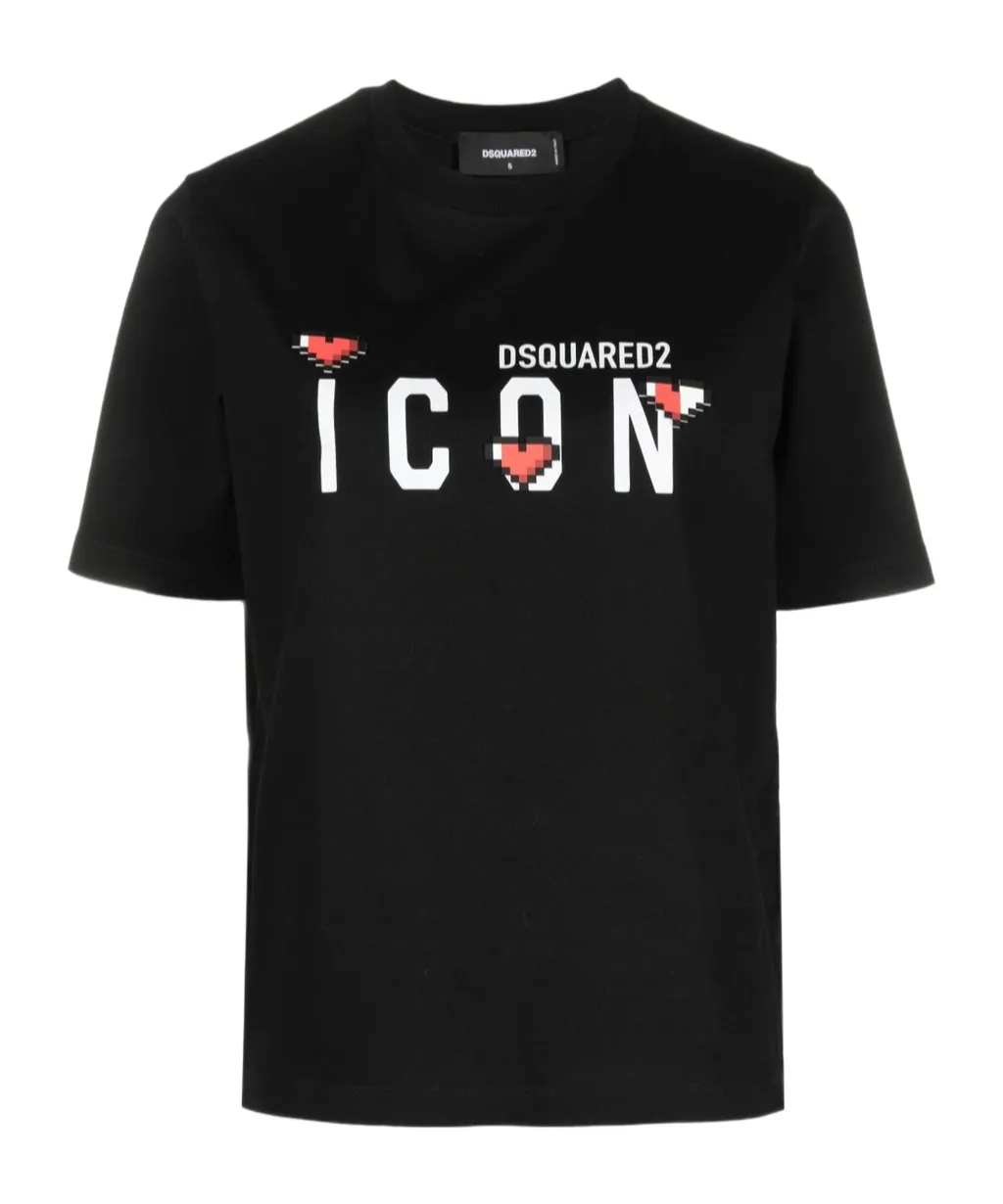 Dsquared2 Logo Printed Crewneck T-Shirt
