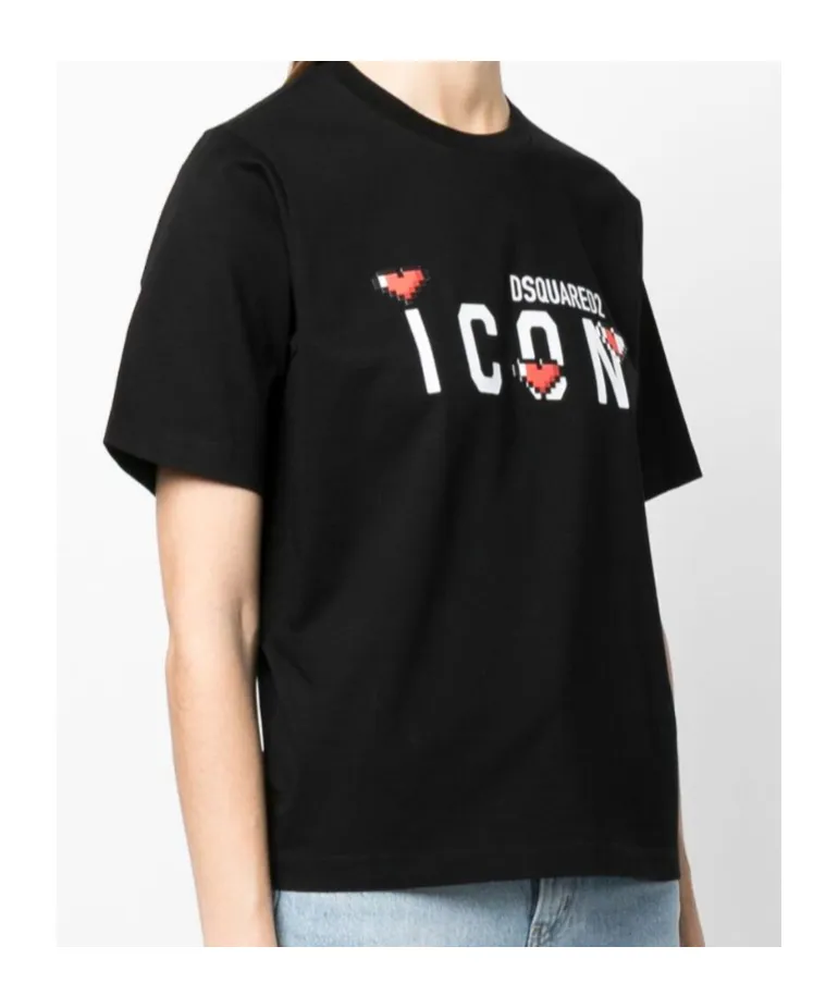 Dsquared2 Logo Printed Crewneck T-Shirt