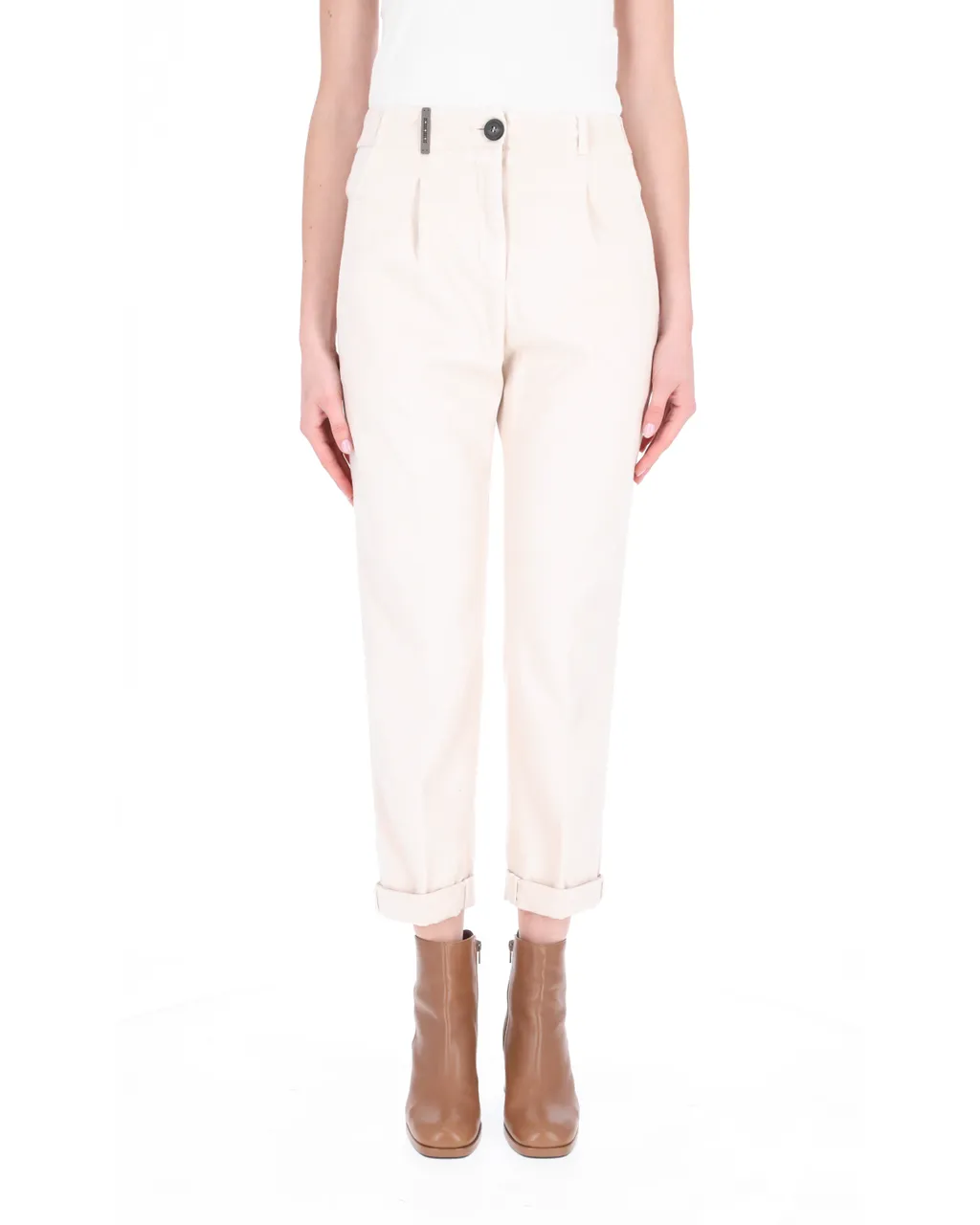 Slim-Cut Tapered-Leg Trousers
