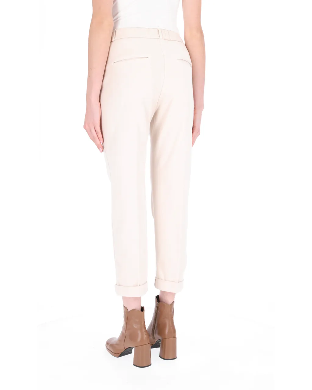 Slim-Cut Tapered-Leg Trousers