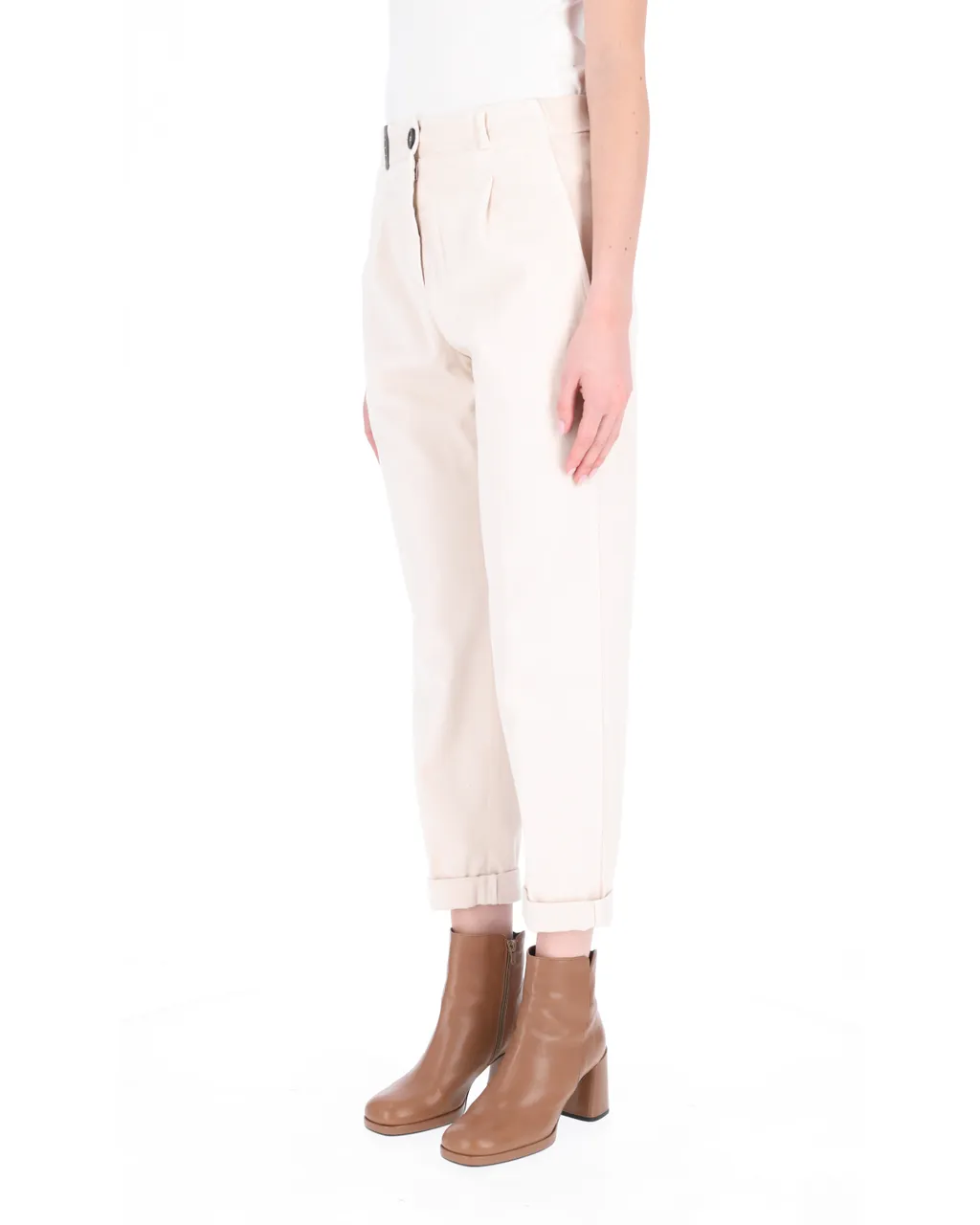 Slim-Cut Tapered-Leg Trousers