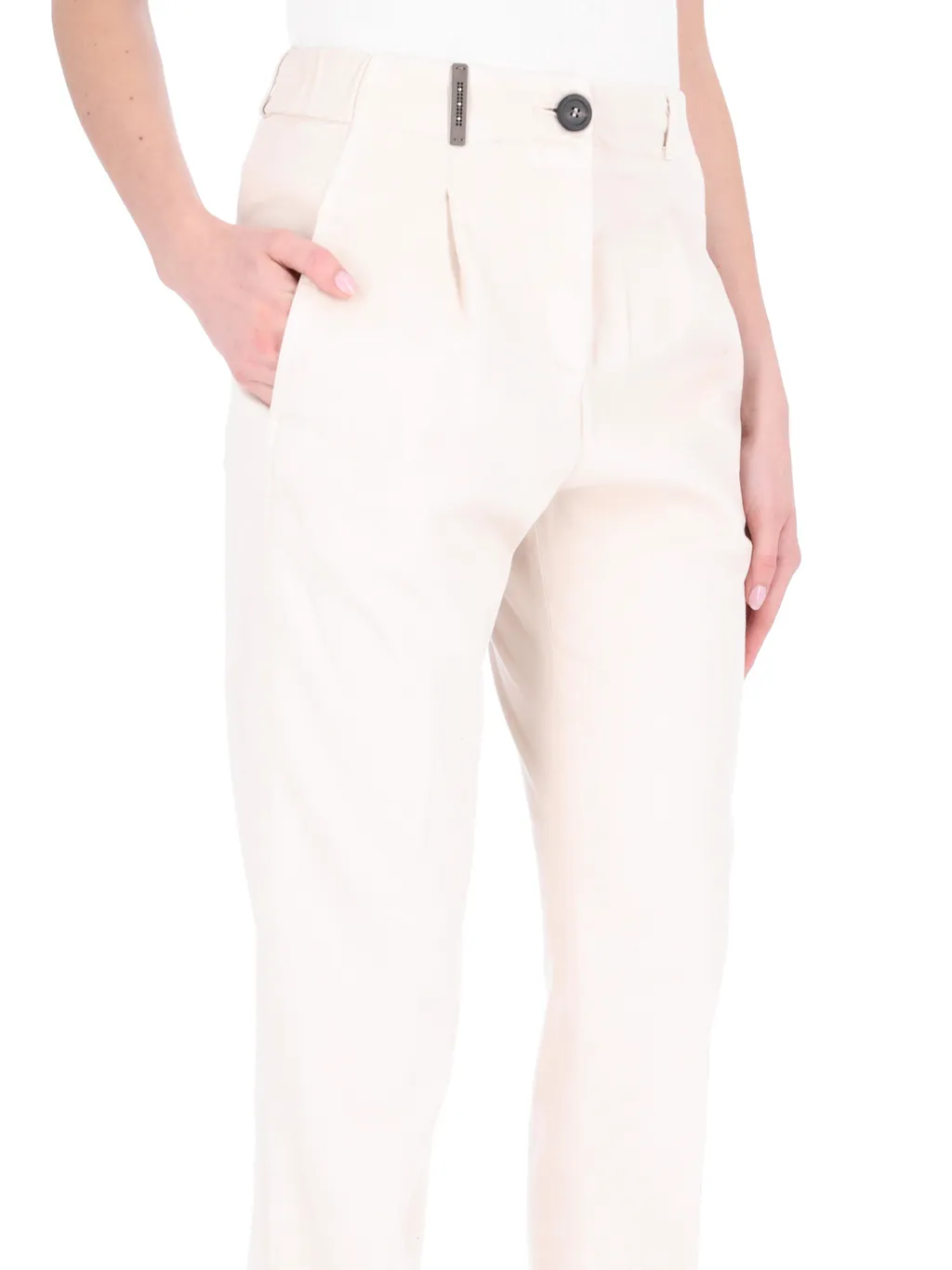 Slim-Cut Tapered-Leg Trousers