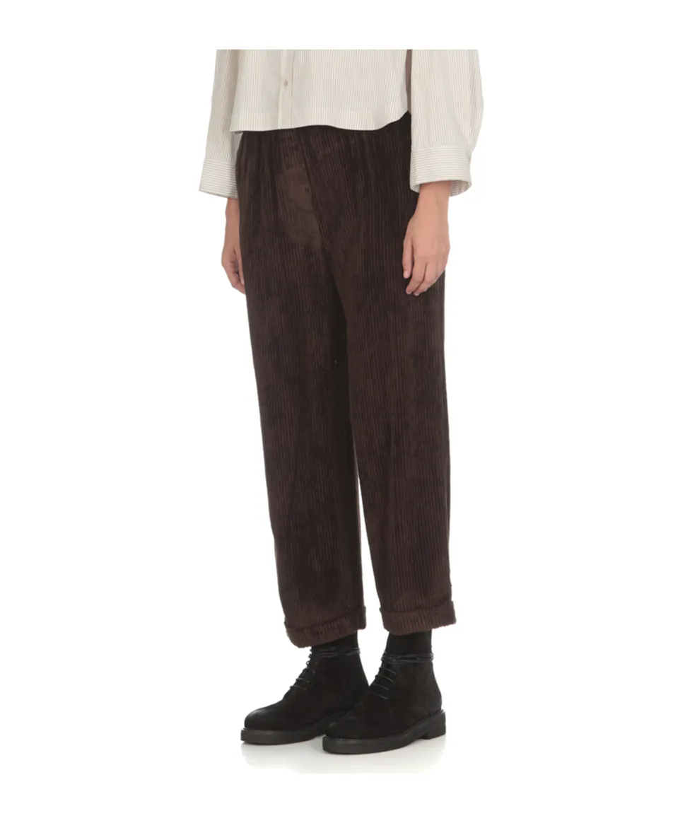 Corduroy Wide-Leg Trousers