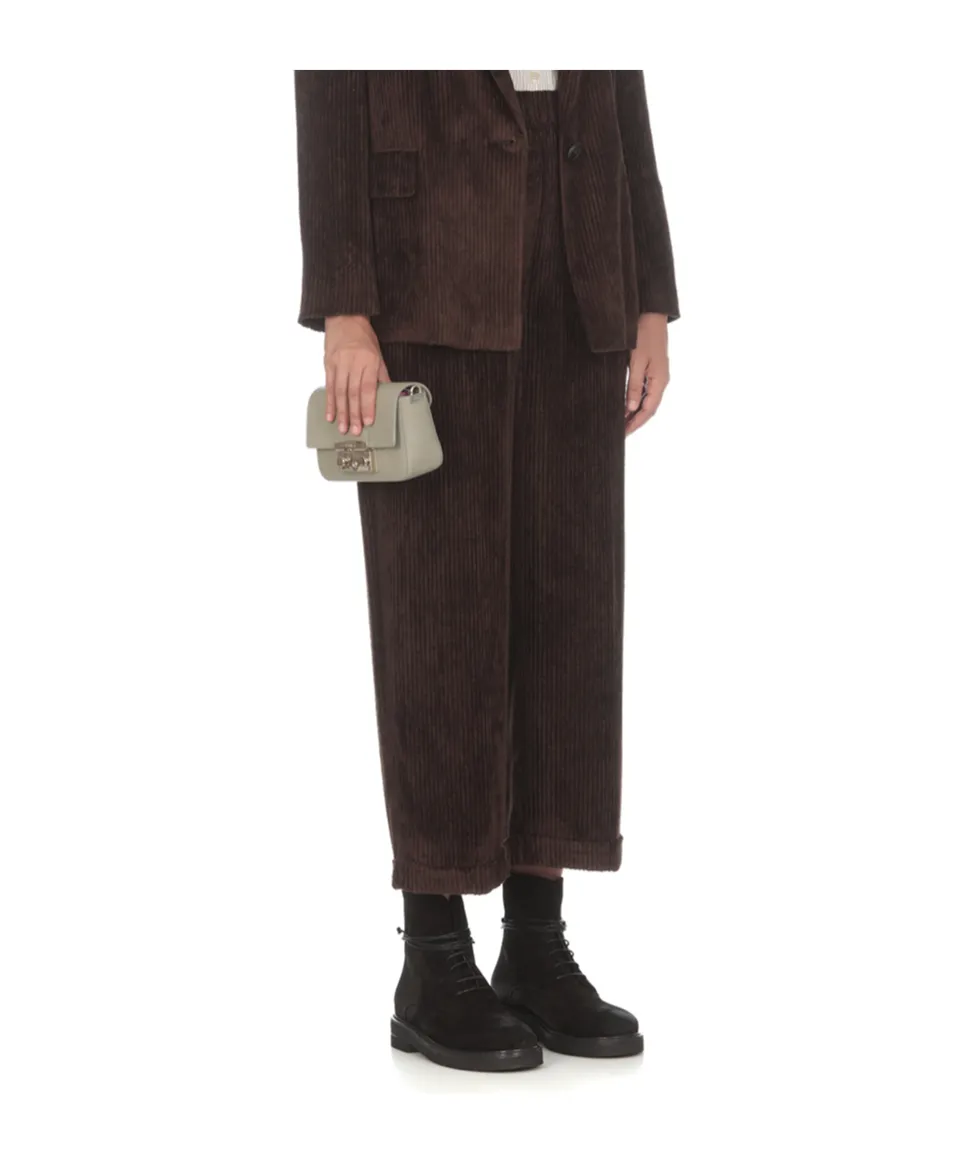 Corduroy Wide-Leg Trousers