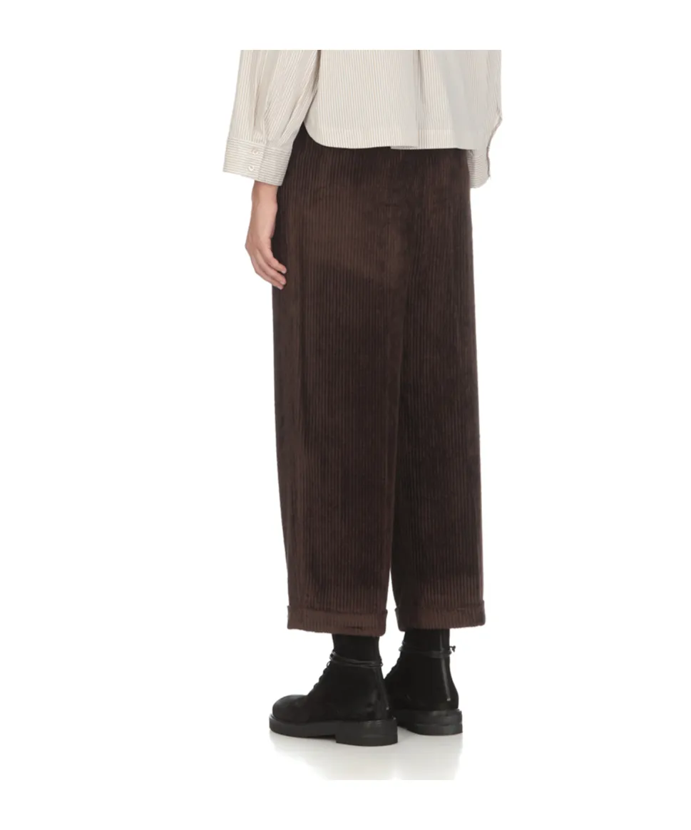 Corduroy Wide-Leg Trousers