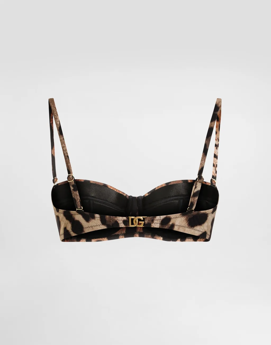 Leopard-Print Balconette Bikini Top