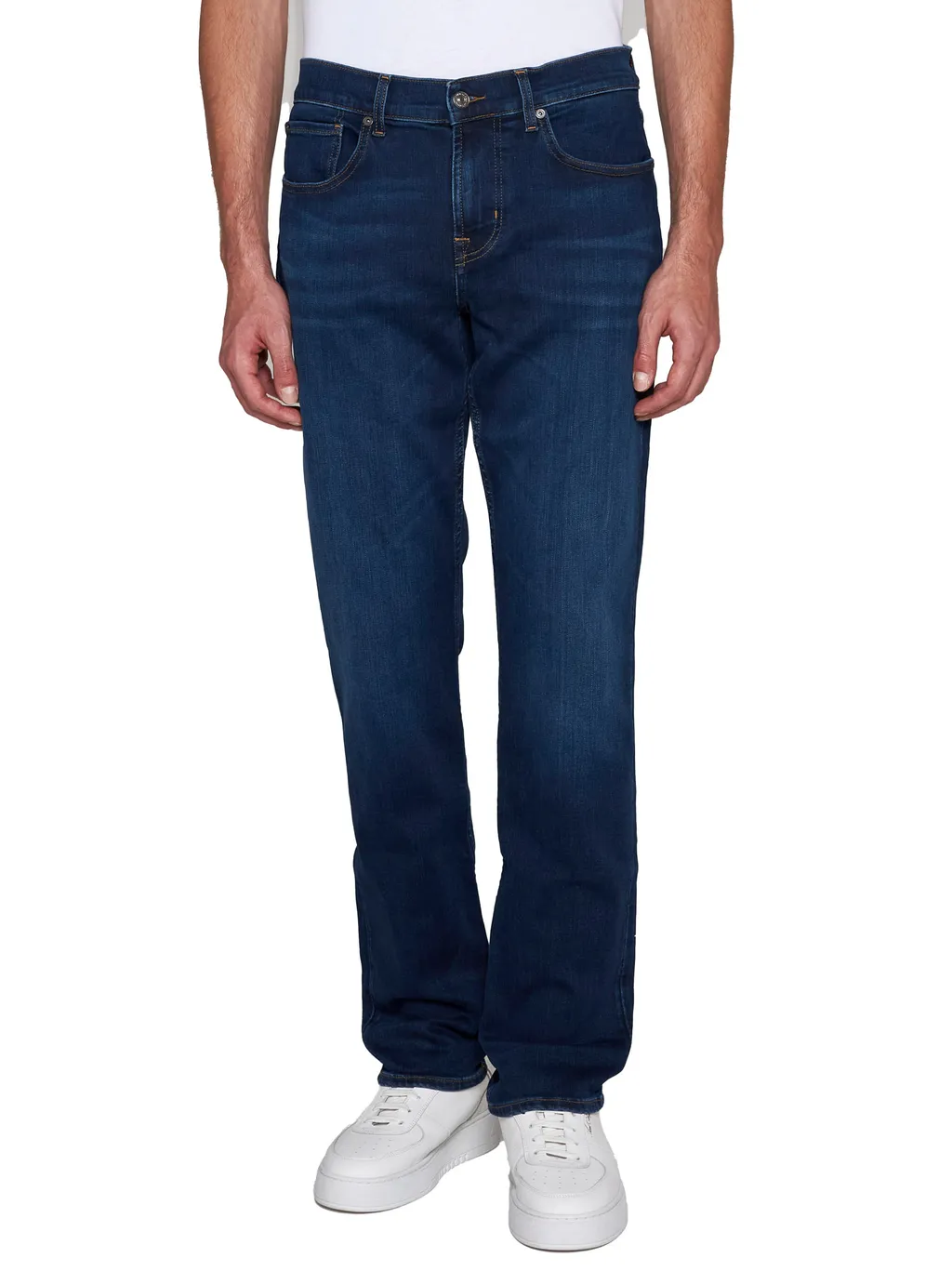 Mid-Rise Tapered-Leg Jeans