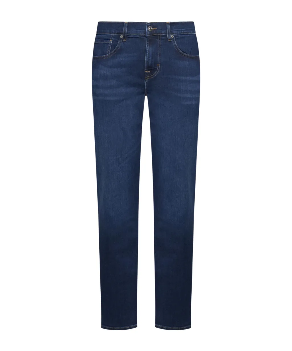 Mid-Rise Tapered-Leg Jeans