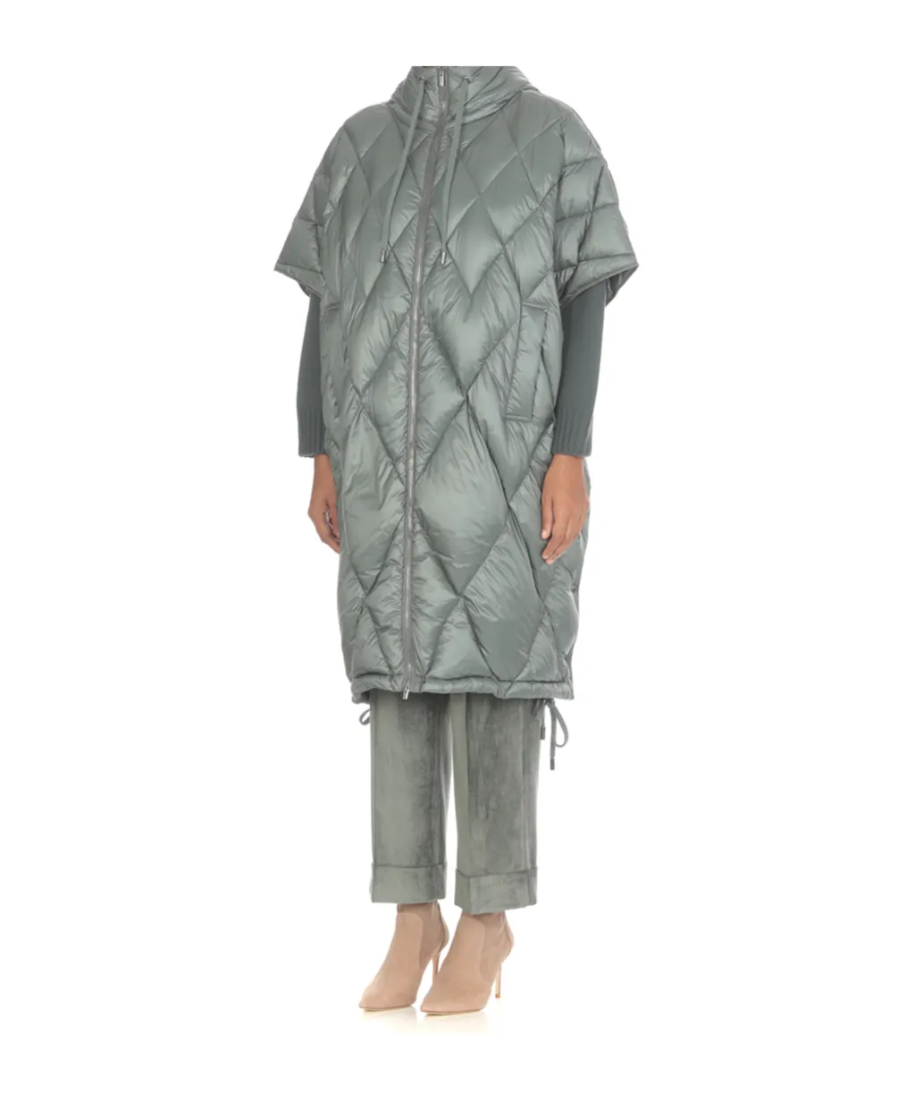 Short-Sleeved Quilted Coat