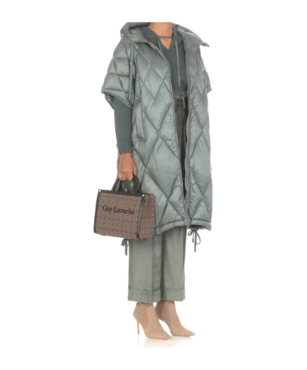 Short-Sleeved Quilted Coat