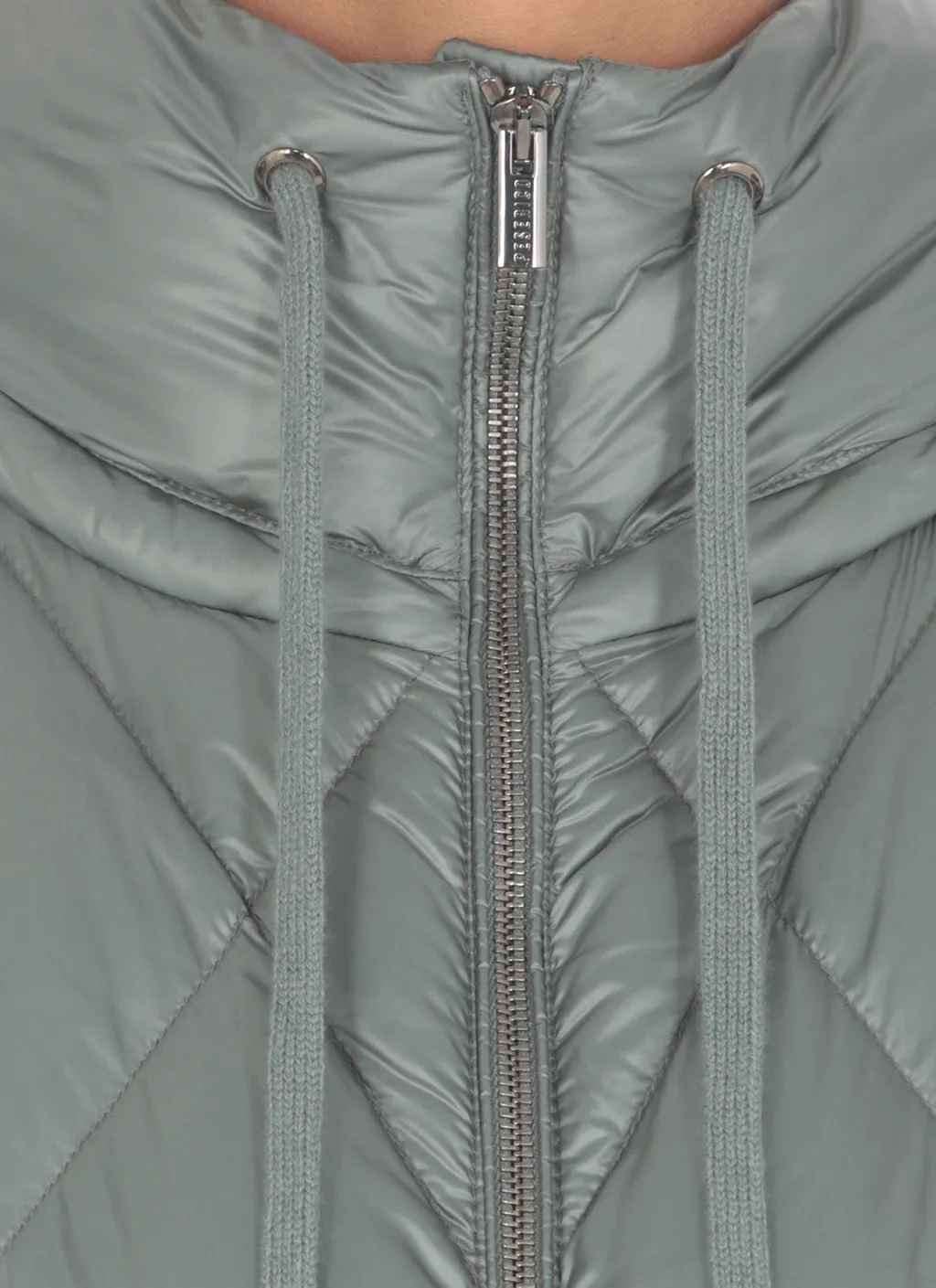Short-Sleeved Quilted Coat