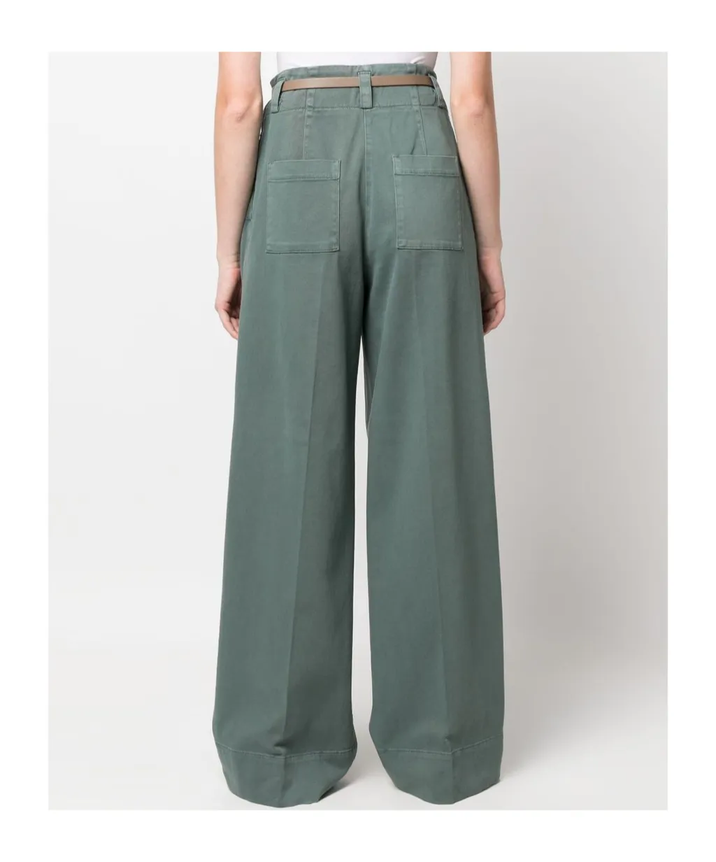 High-Waisted Wide-Leg Trousers