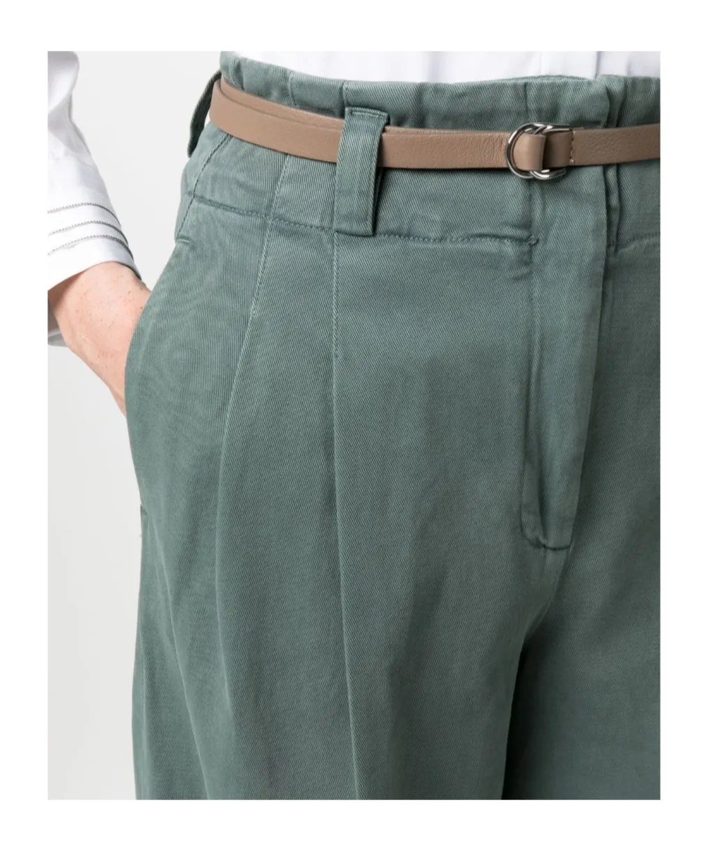 High-Waisted Wide-Leg Trousers