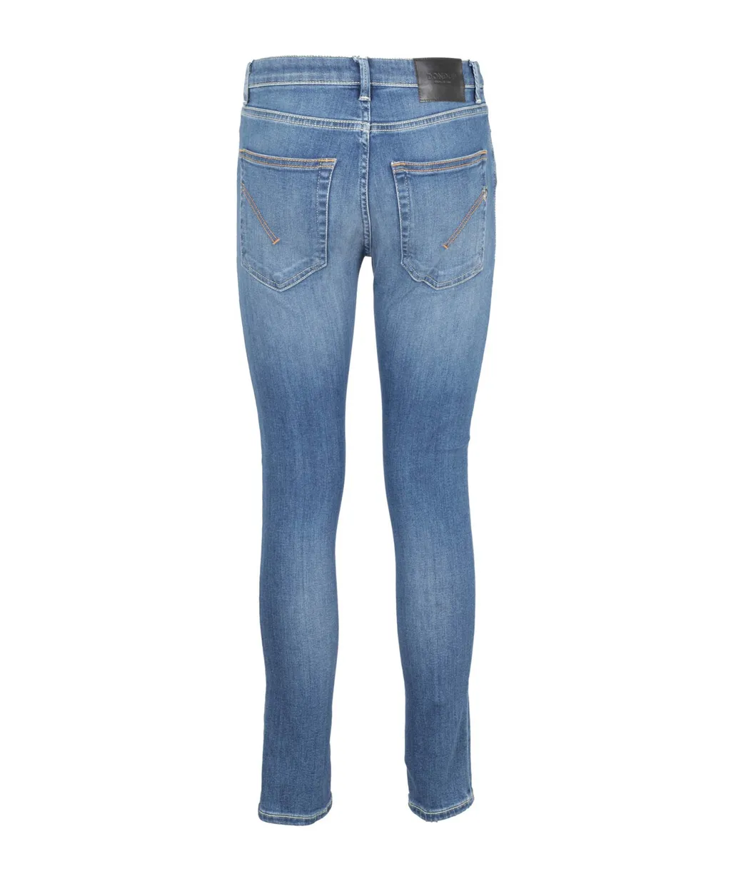 Denim Trousers With Belt Loops