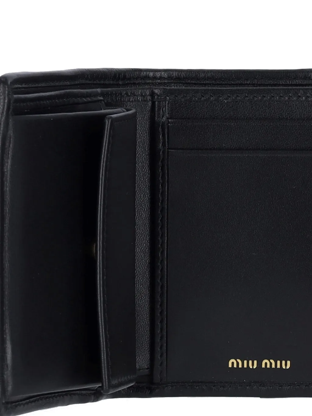 Miu Miu Matelassé Logo-Lettering Wallet