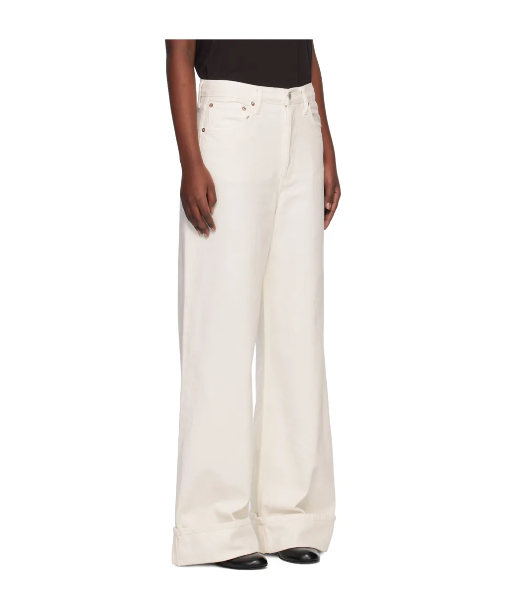 High Waist Denim Trousers