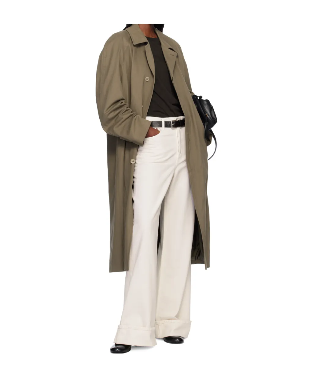 High Waist Denim Trousers