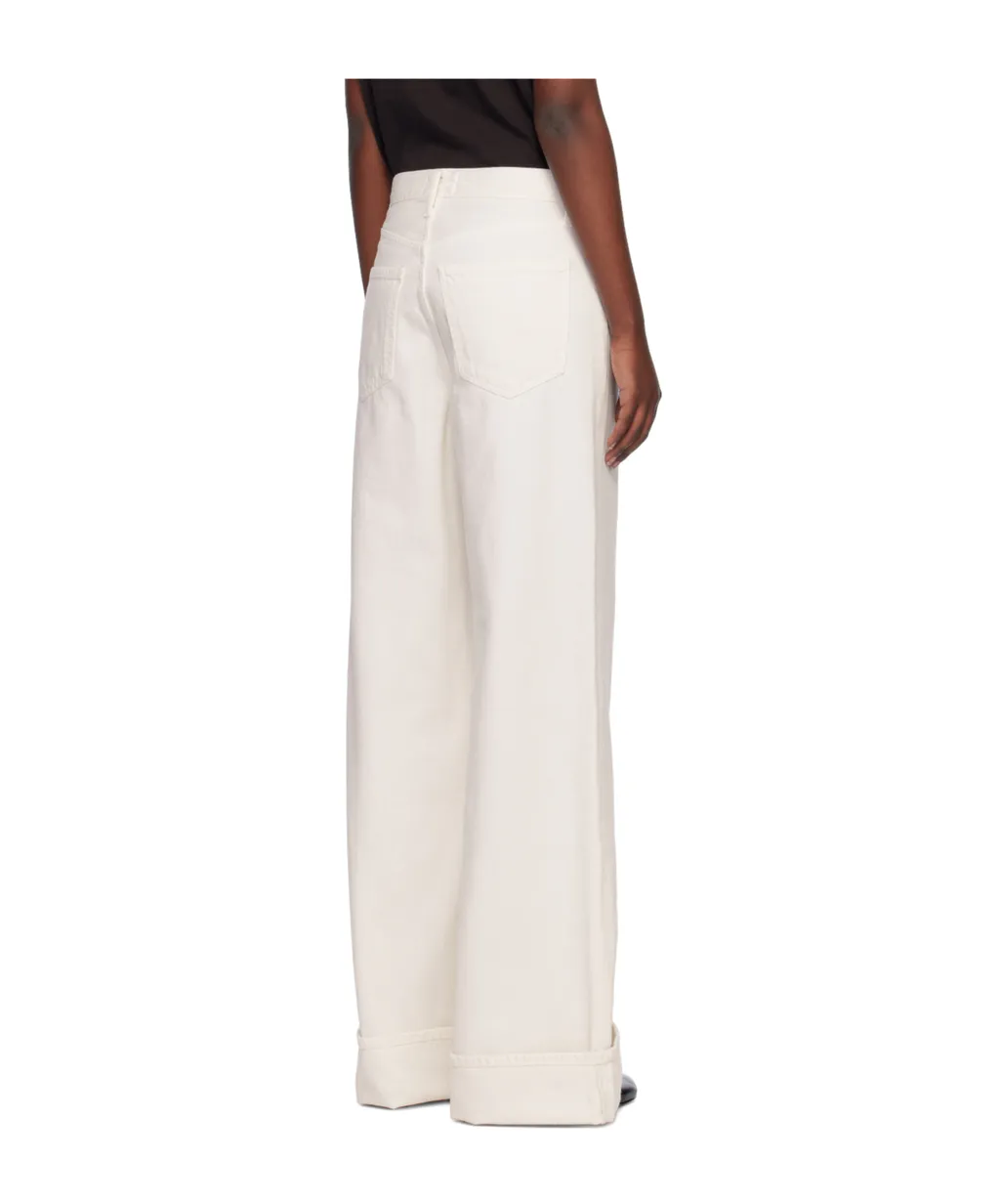 High Waist Denim Trousers