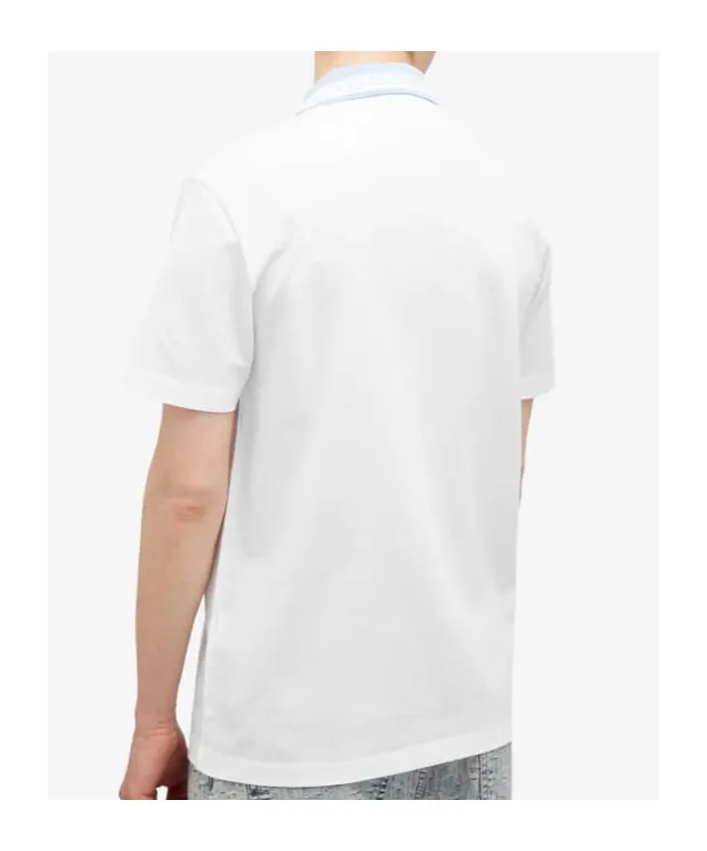 Versace Logo-Embroidered Short-Sleeved Polo Shirt