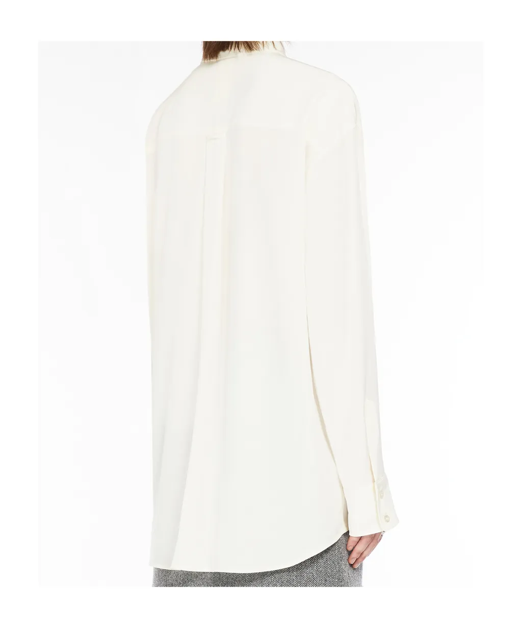 Sportmax Tonale Curved Hem Button-Up Shirt