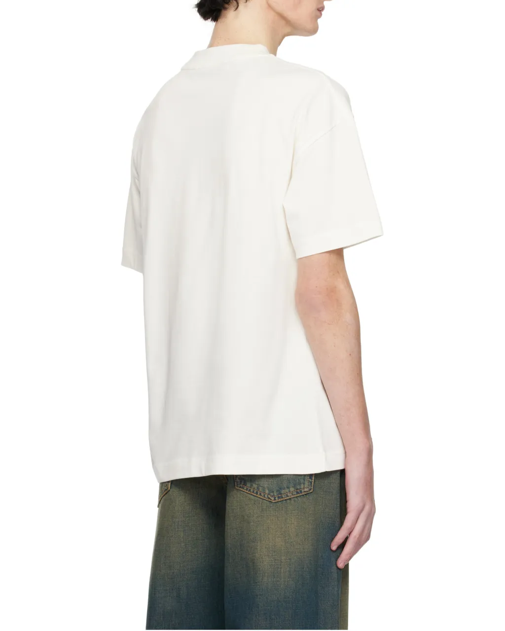 Palm Angels Neck-Logo Short-Sleeved T-Shirt