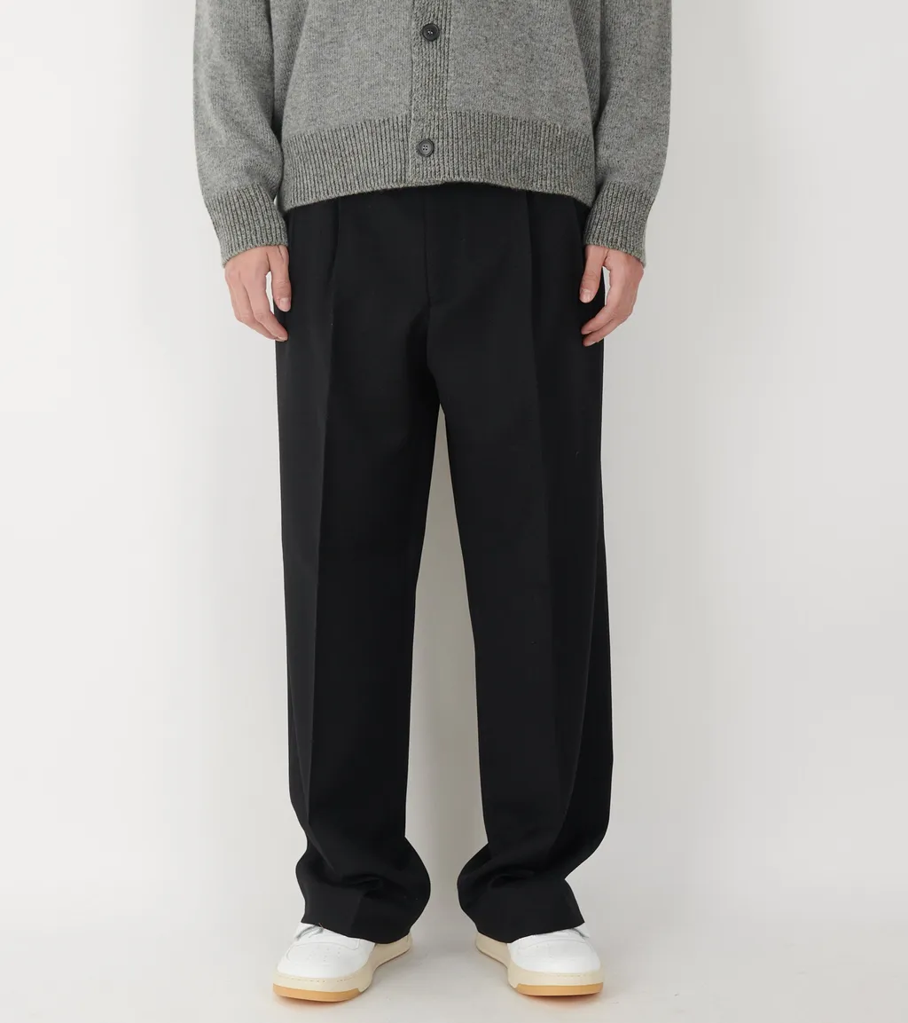 Wide Pleated Trousers