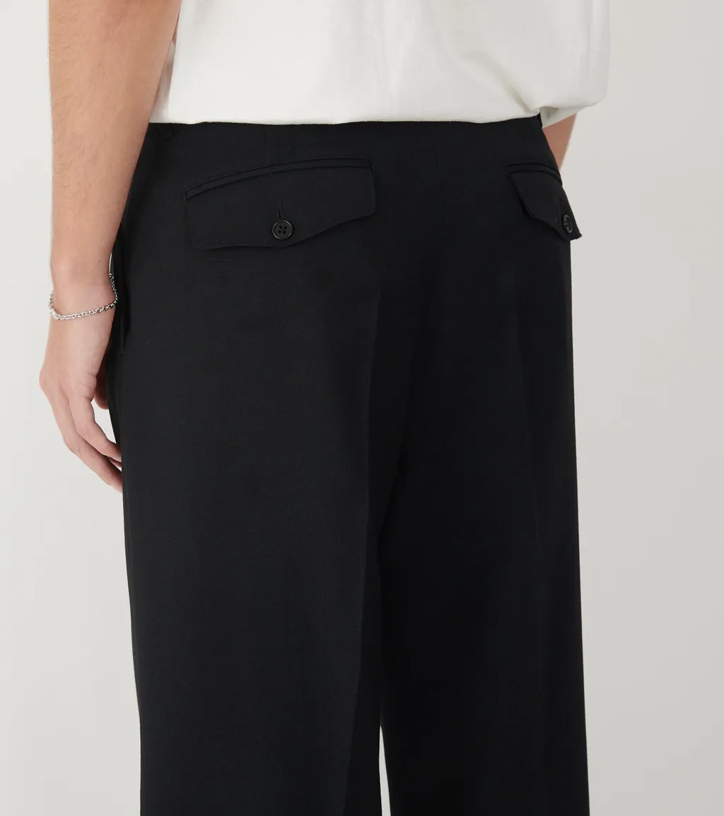 Wide Pleated Trousers